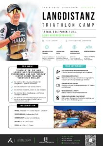 Titelseite des Programms Long Distance Triathlon Camp